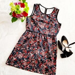 Women's A-Line Skater Dress Textured Fall XL